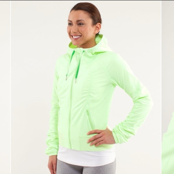 Lululemon Street To Studio Jacket Size 8 In Faded Zap Neon Lime Green - Picture 12 of 13